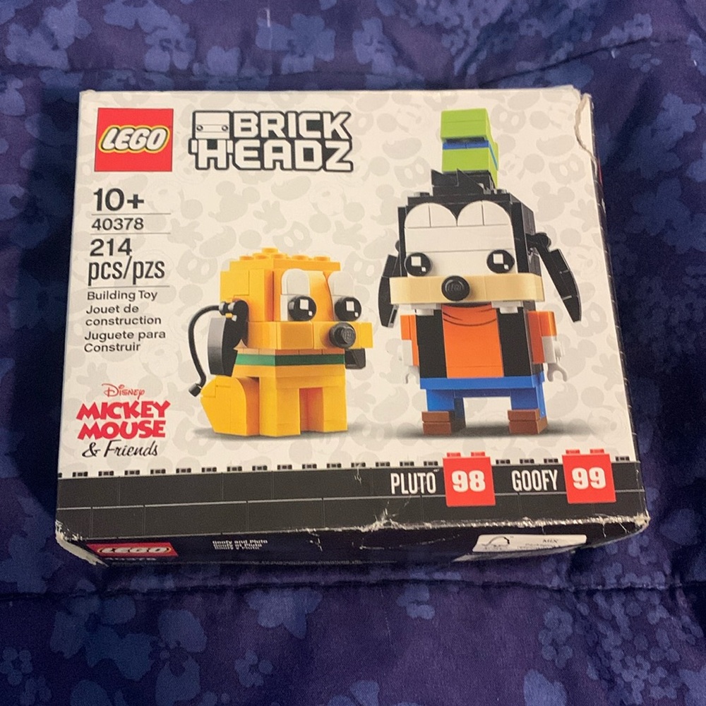 Lego 40378 Pluto and Goofy brickheads NEW damaged box